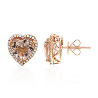 Boucles d'oreilles en or et Morganite AAA (CIRARI)