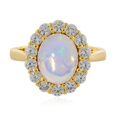 Bague en argent et Opale Welo