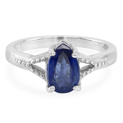 Bague en argent et Kyanite du Tibet