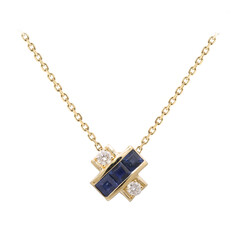 Collier en or et Saphir bleu de Ceylan (CIRARI)