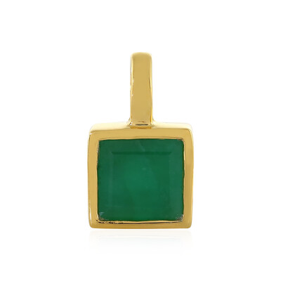 Pendentif en argent et Emeraude de Zambie