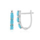 Boucles d'oreilles en argent et Turquoise Sleeping Beauty