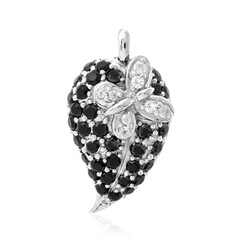 Pendentif en argent et Spinelle noir