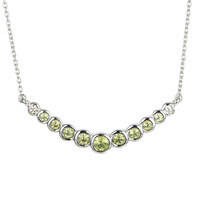 Collier en argent et Péridot