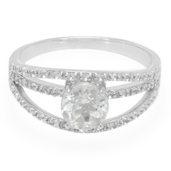 Bague en argent et Topaze Glacier