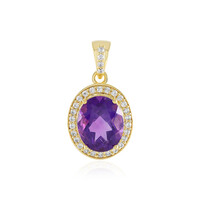 Pendentif en argent et Améthyste de Sibérie