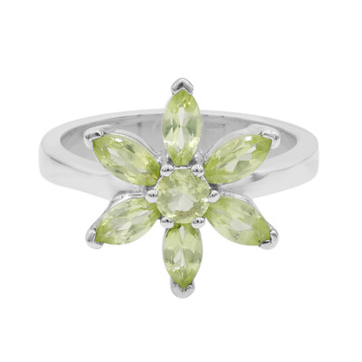 Bague en argent et Péridot