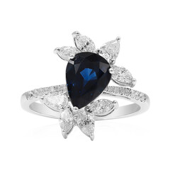 Bague en or et Saphir bleu (Estée Collection)