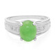 Bague en argent et Chrysoprase impériale