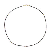Collier en or et Diamant noir