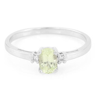 Bague en argent et Chrysobéryl