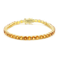 Bracelet en argent et Citrine Madère