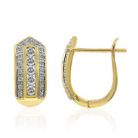 Boucles d'oreilles en or et Diamant SI1 (G)
