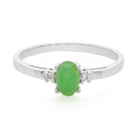 Bague en argent et Chrysoprase impériale