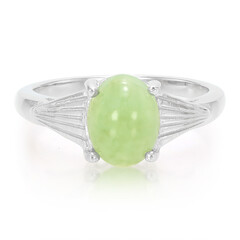 Bague en argent et Chrysoprase impériale