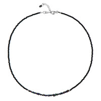 Collier en argent et Spinelle noir