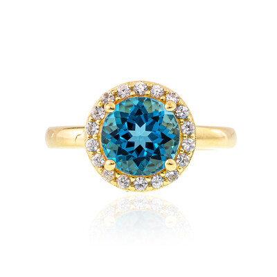 Bague en argent et Topaze de Marambaia