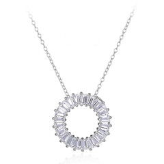 Collier en argent et Topaze blanche