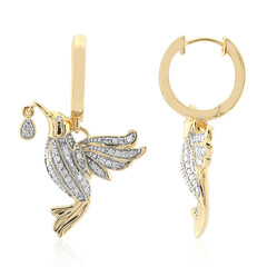 Boucles d'oreilles en or et Diamant SI1 (G)