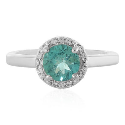 Bague en argent et Apatite bleue