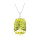 Collier en argent et Citrine jaune citron