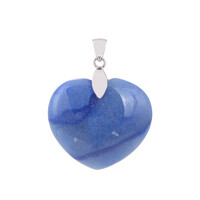 Pendentif en argent et Quartz bleu