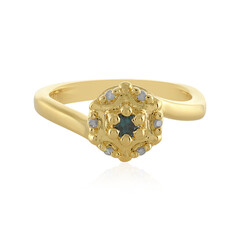 Bague en argent et Diamant bleu I3