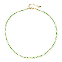 Collier en argent et Diopside de Russie