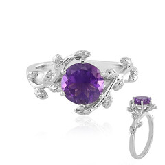 Bague en argent et Améthyste de Zambie