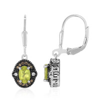 Boucles d'oreilles en argent et Péridot