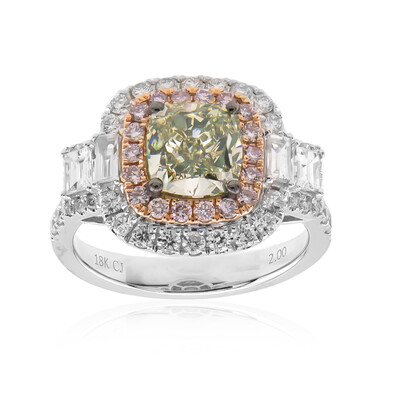 Bague en or et Diamant vert SI1 (CIRARI)