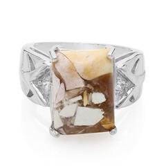 Bague en argent et Mokaïte