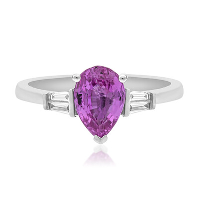 Bague en or et Saphir parme (CIRARI)