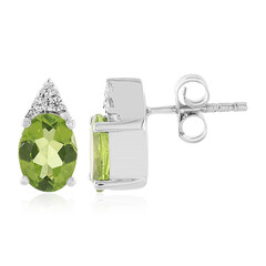 Boucles d'oreilles en argent et Péridot