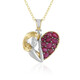 Collier en argent et Rubis de Birmanie (Gems en Vogue)