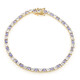 Bracelet en argent et Tanzanite