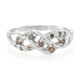 Bague en argent et Diamant fantaisie