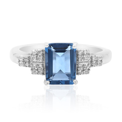 Bague en argent et Fluorite à couleur changeante