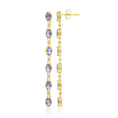 Boucles d'oreilles en argent et Tanzanite