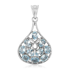 Pendentif en argent et Topaze bleu ciel