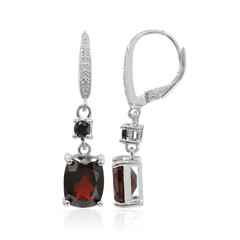 Boucles d'oreilles en argent et Grenat