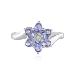 Bague en argent et Tanzanite