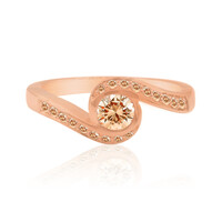 Bague en or et Diamant rose de France SI1 d'Argyle 