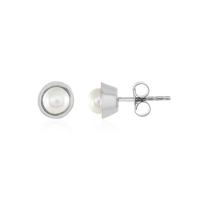 Boucles d'oreilles en argent et Perle de culture d'eau douce