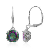 Boucles d'oreilles en argent et Quartz mystique