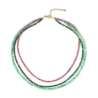 Collier en argent et Tourmaline rose du Nigéria