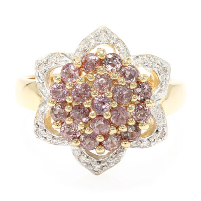 Bague en or et Saphir Padparadscha non chauffé (AMAYANI)