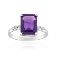 Bague en argent et Améthyste