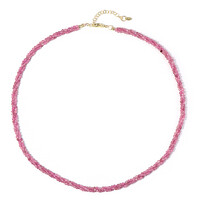 Collier en argent et Tourmaline rose