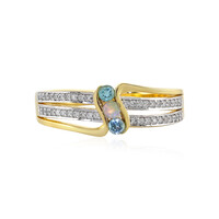 Bague en argent et Apatite bleue